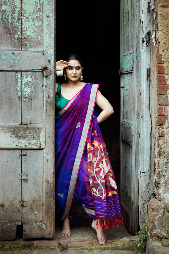 Neel Shyam Mayur Matka Silk Saree