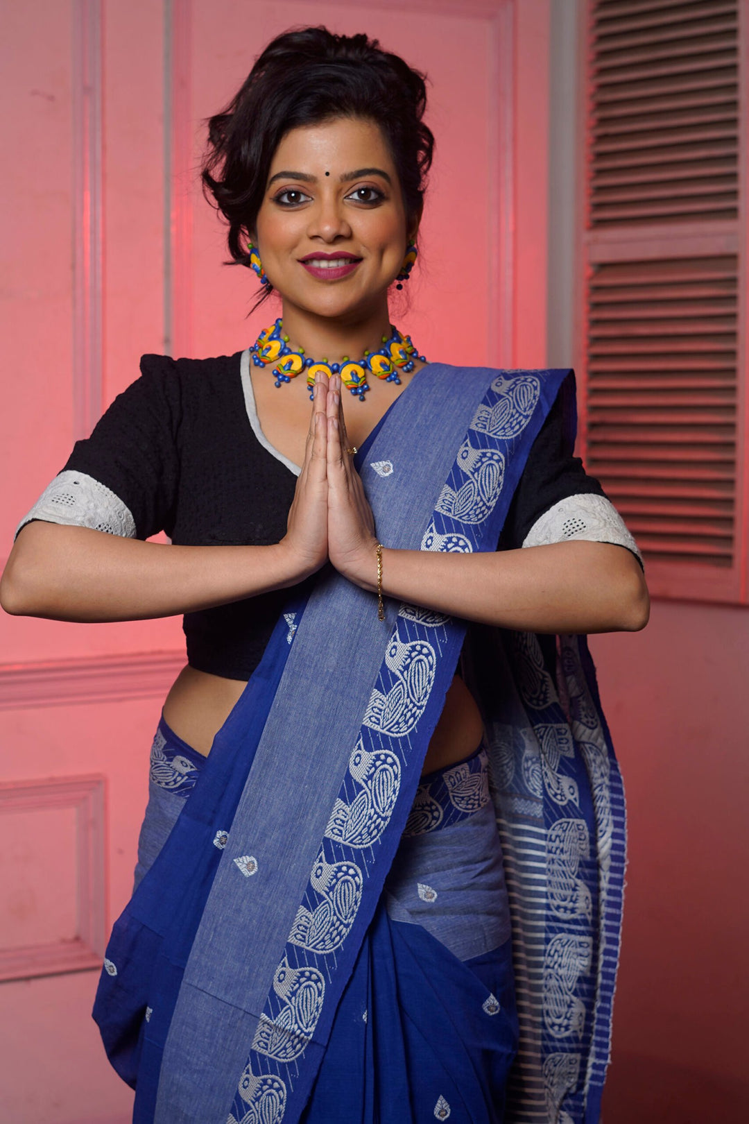 Blue Bird Phulia Cotton Saree