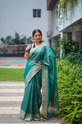 Cotton Tissue Flower Jamdani Saree