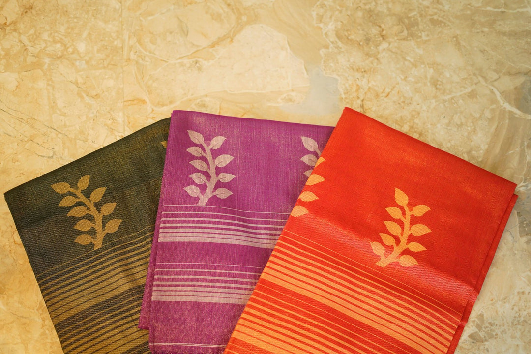 Cotton Tissue Flower Jamdani Saree