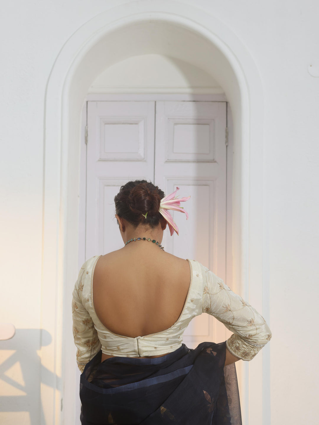 The Golden Tissue Jaal Chandelier Blouse