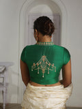 The Emerald Chandelier Hand Embroidered Blouse