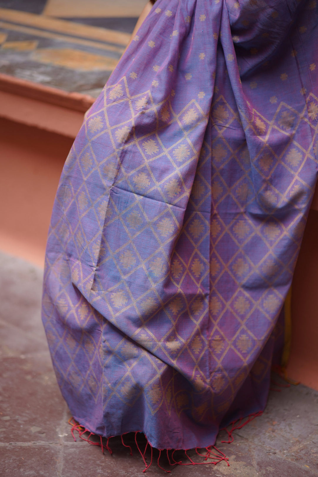 Blueberry Jamdani saree online