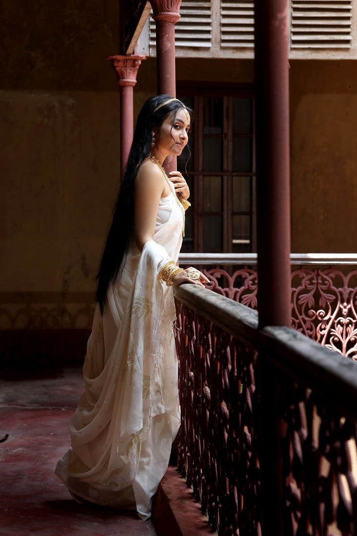 Sonar Binodini Cotton Jamdani Saree