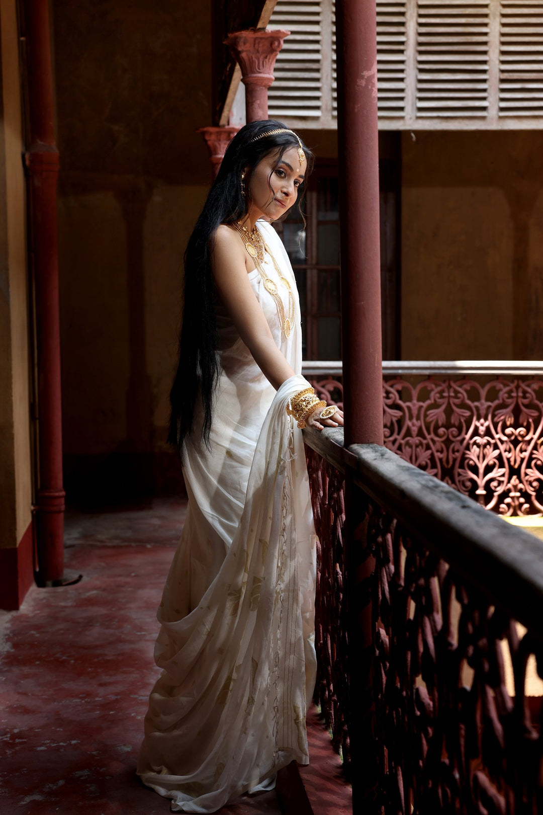 Sonar Binodini Cotton Jamdani Saree