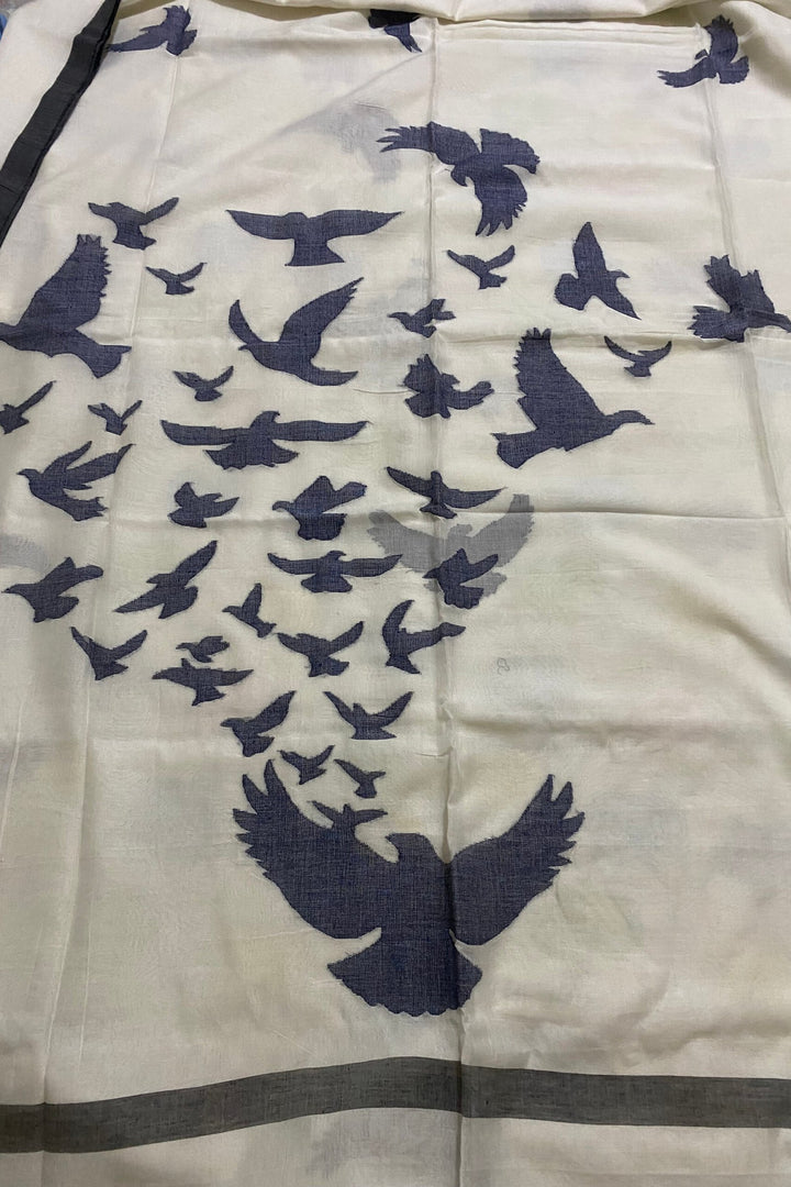 Happy Bird Jamdani saree online