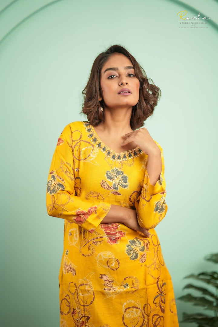 Pinacolada Yellow Kurta For Women