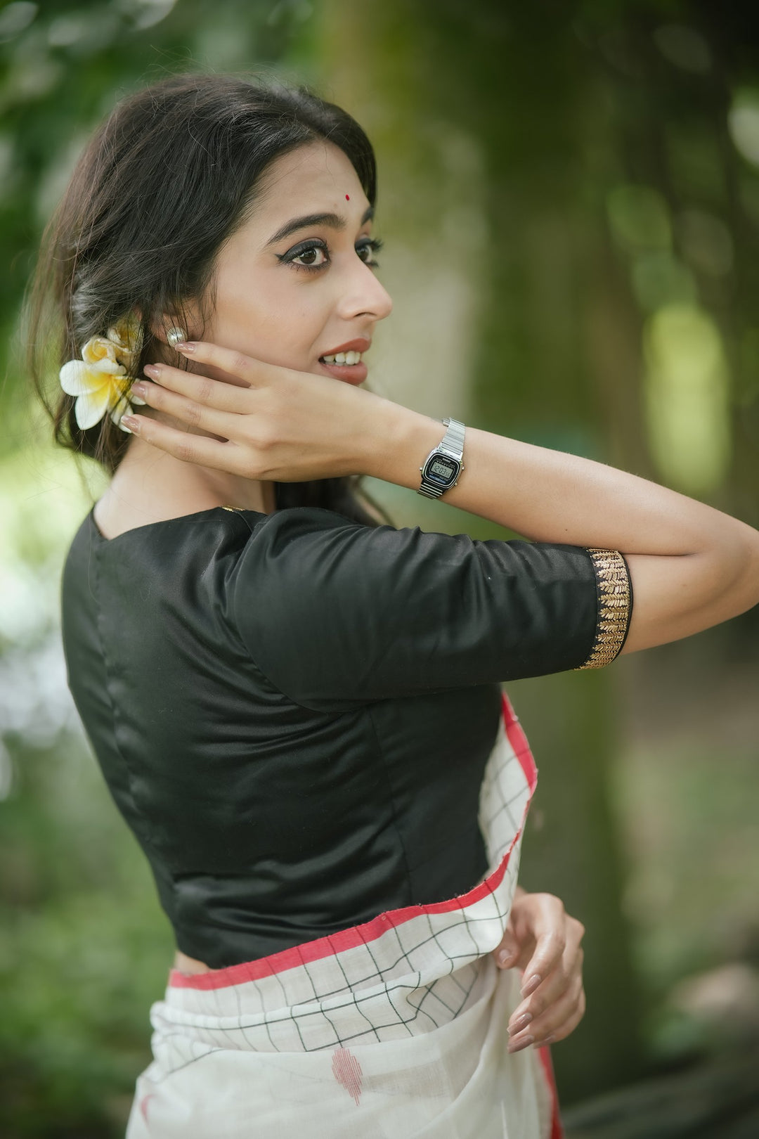 Zari Tale Festive Cotton Blouse