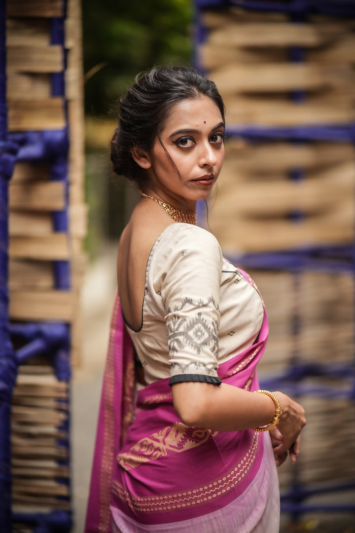 Vintage Bindu Cotton Jamdani Blouse