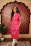 Fuchsia Flair Dark Pink Kurta