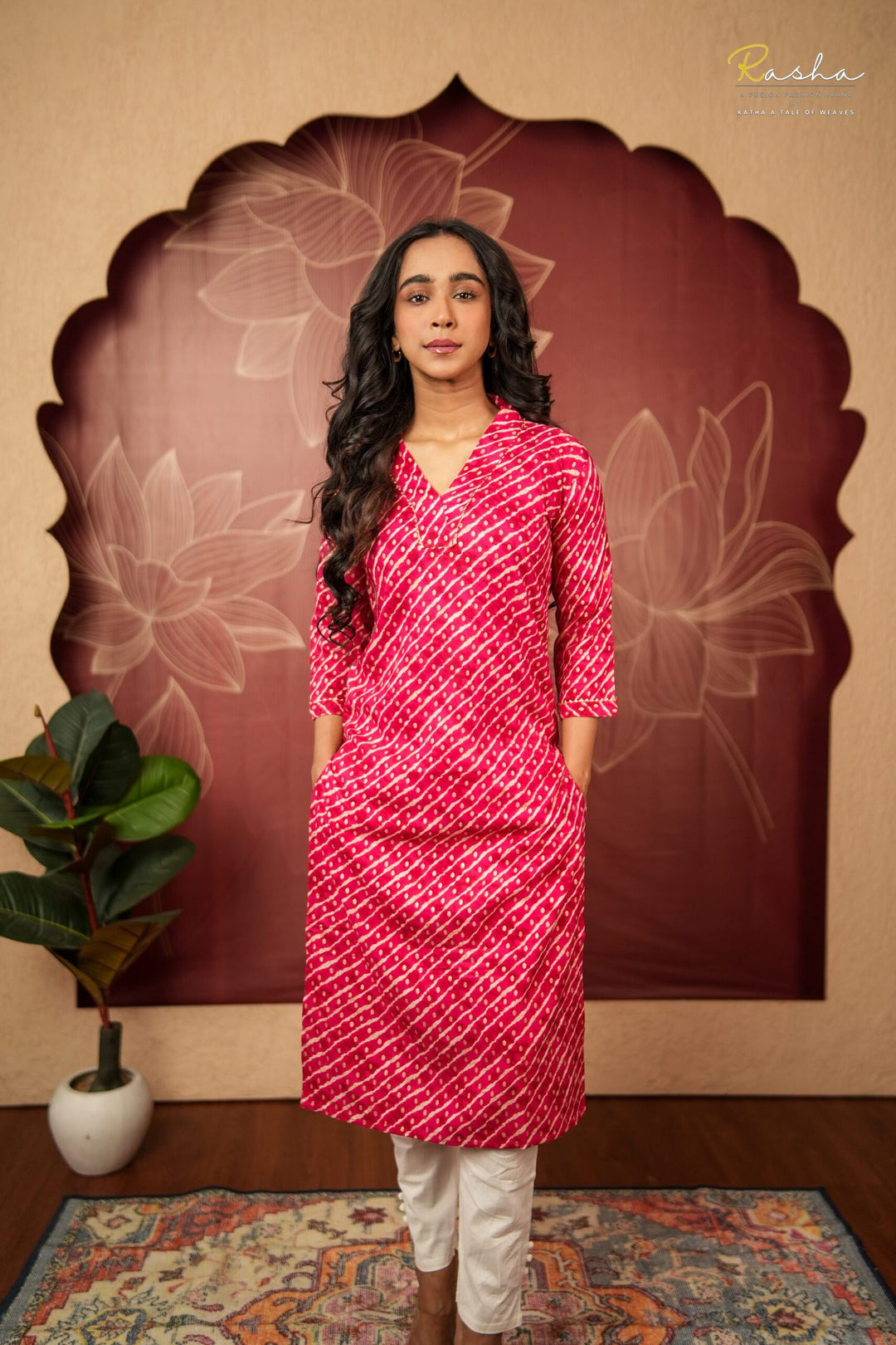 Fuchsia Flair Dark Pink Kurta For Women