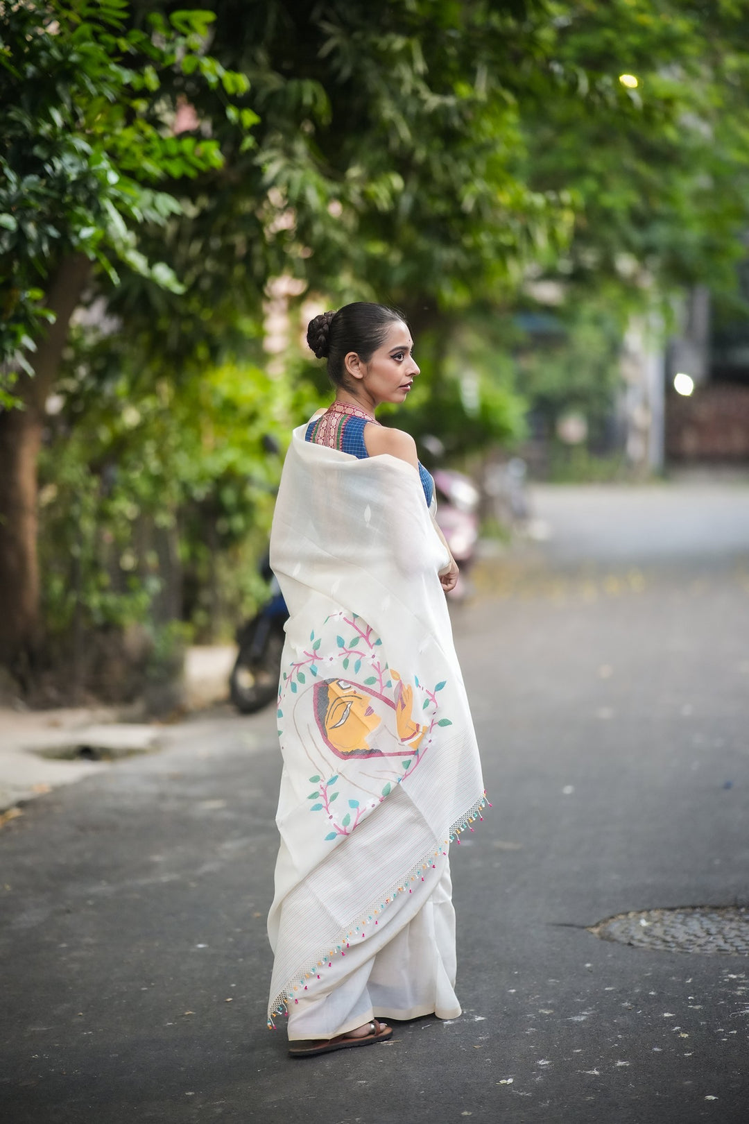 Annapurna Cotton Handloom Jamdani Saree – Luxe Edit