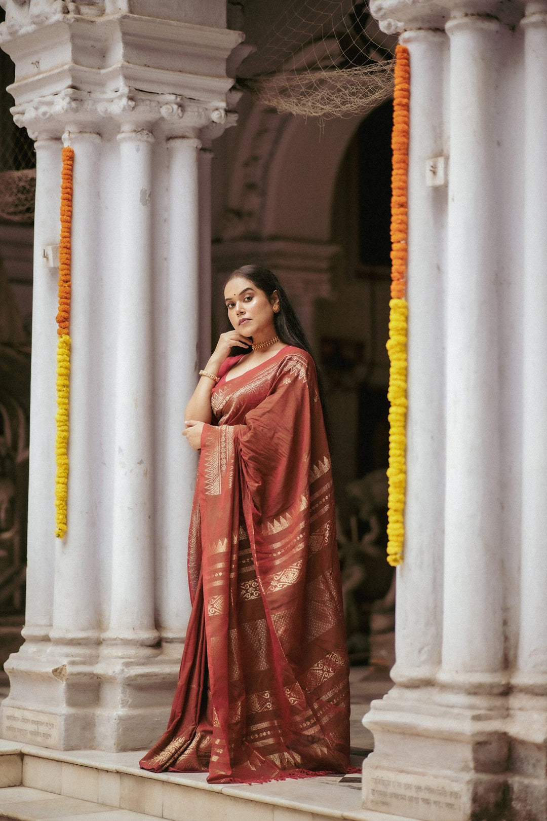 Bonedi Collection – Baruni Cotton Benarasi Saree