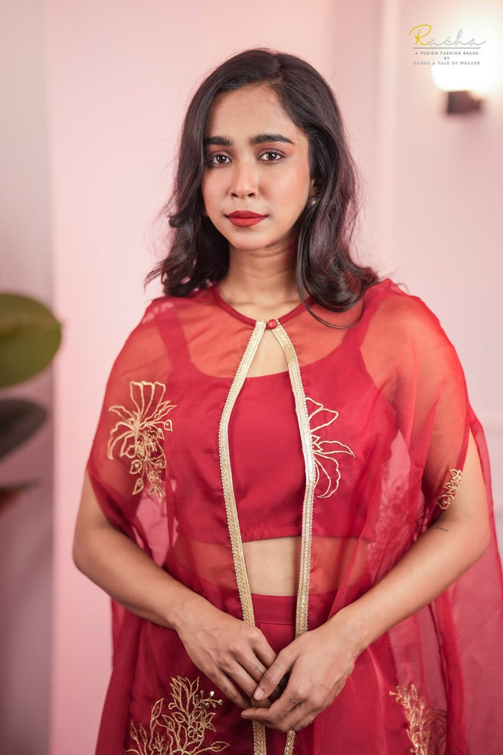 Regal Radiance Maroon Co-Ord Set