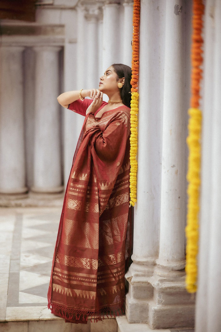 Bonedi Collection – Ratnapriya Cotton Benarasi Saree