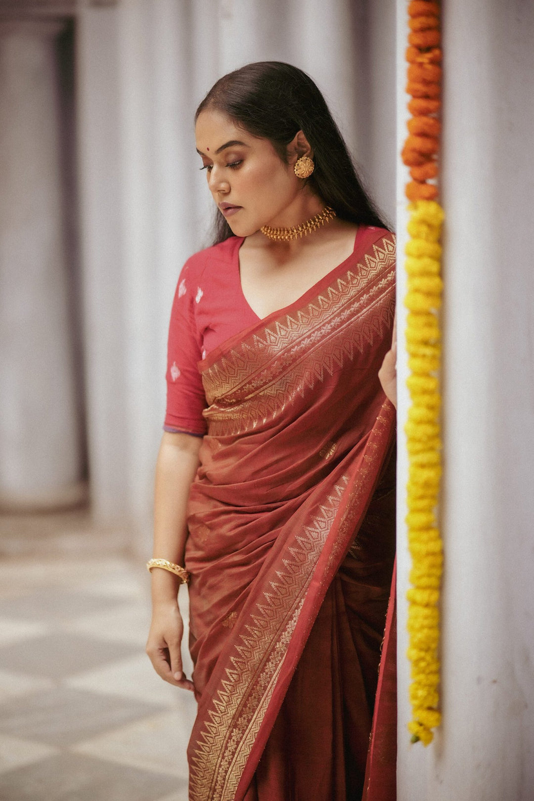 Bonedi Collection – Ratnapriya Cotton Benarasi Saree