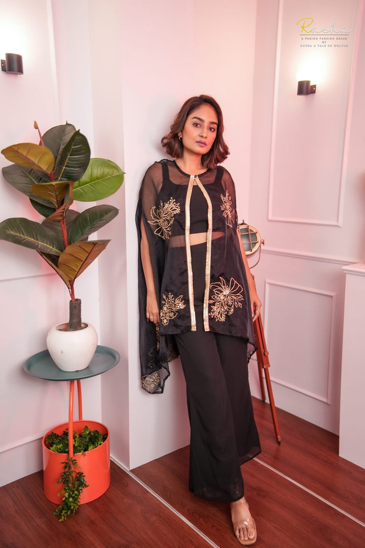 Regal Radiance Black Co-Ord Set