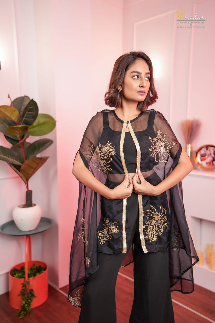 Regal Radiance Black Co-Ord Set