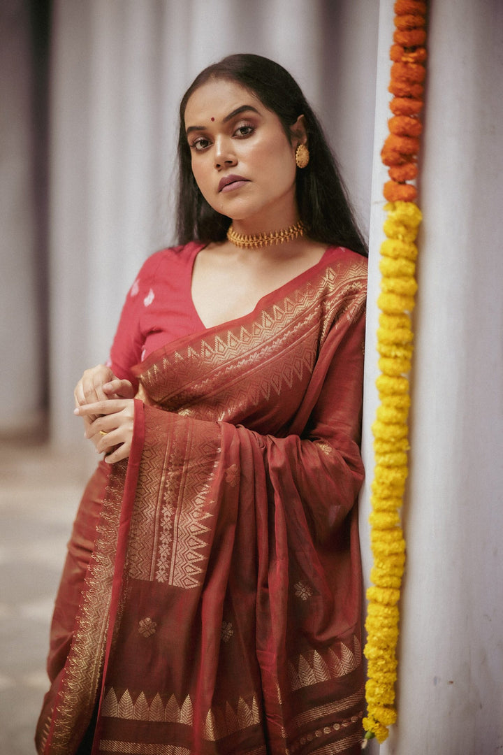 Bonedi Collection – Ratnapriya Cotton Benarasi Saree