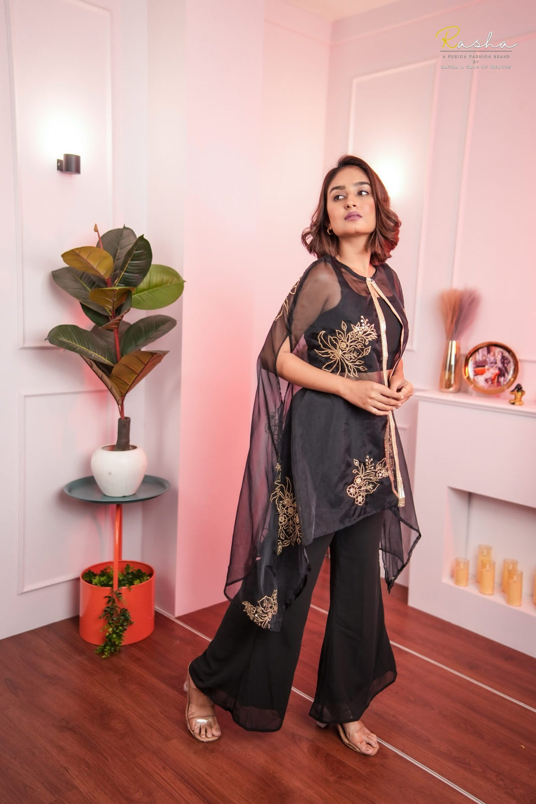 Regal Radiance Black Co-Ord Set