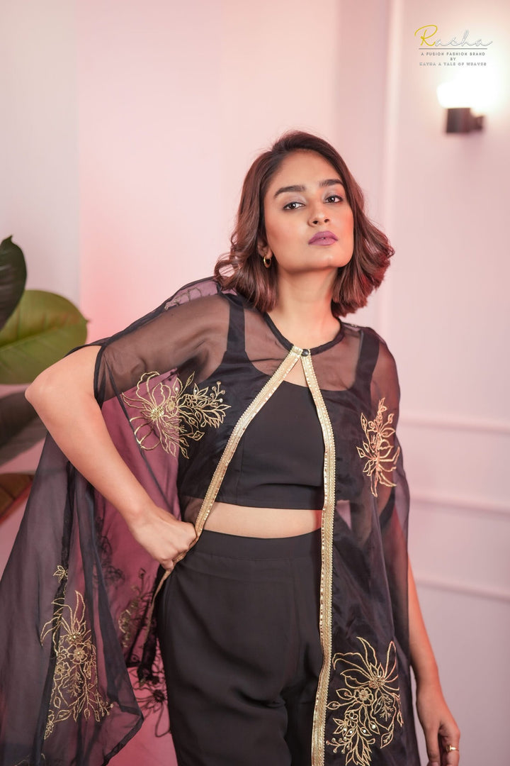 Regal Radiance Black Co-Ord Set