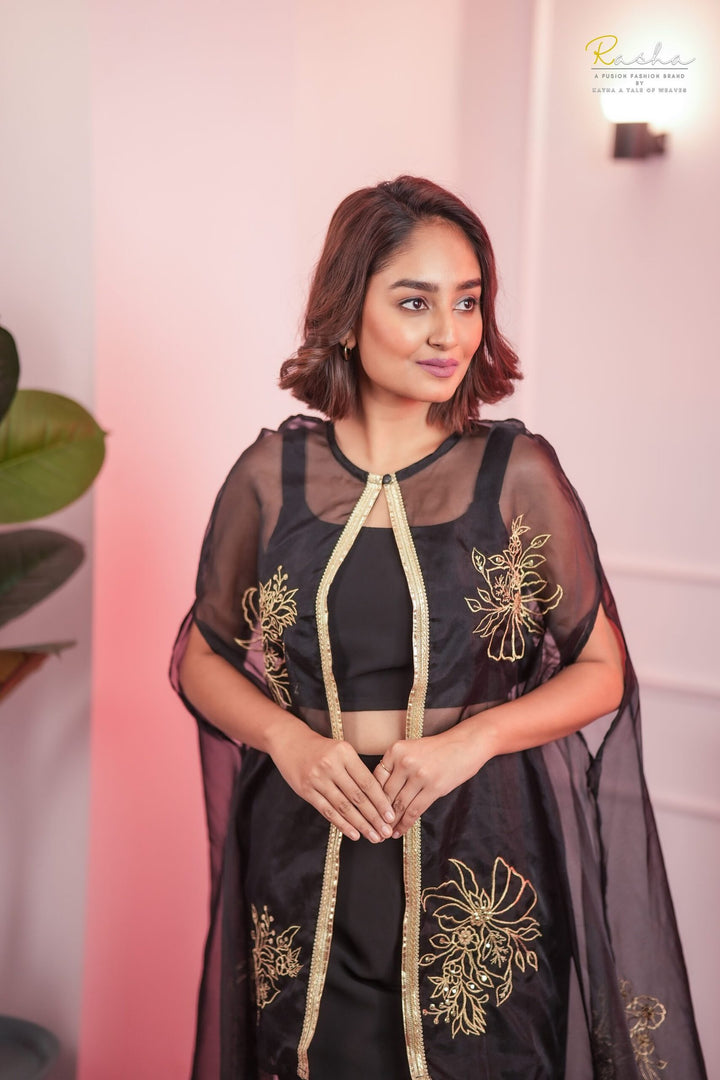 Regal Radiance Black Co-Ord Set