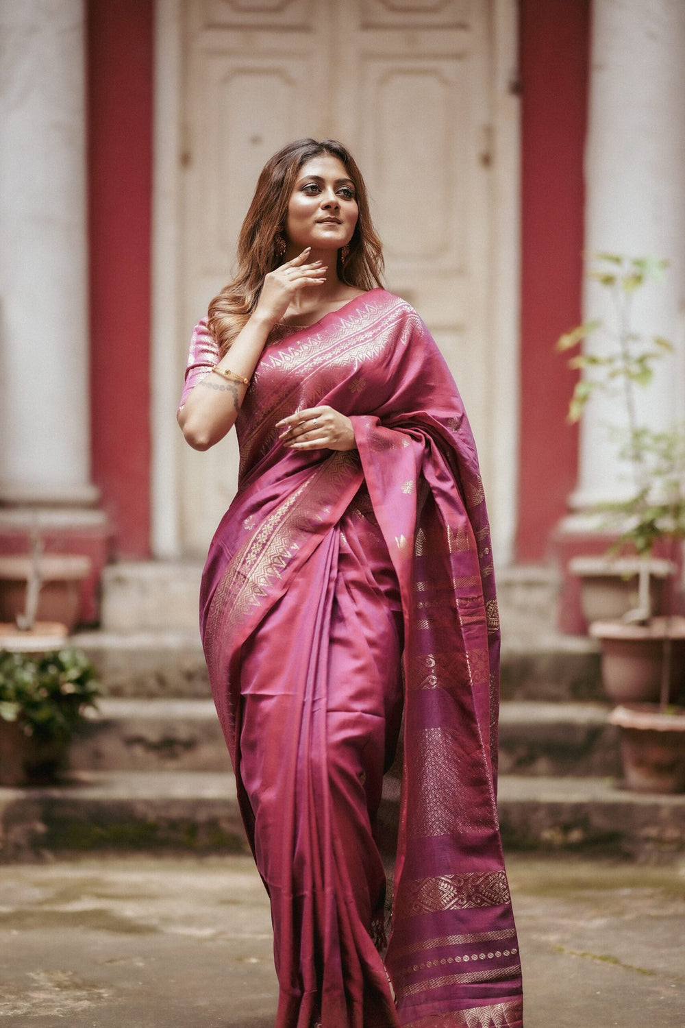 Bonedi Collection – Ratnapriya Cotton Benarasi Saree