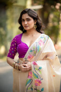 Rani Phul Kantha Embroidery Silk Blouse