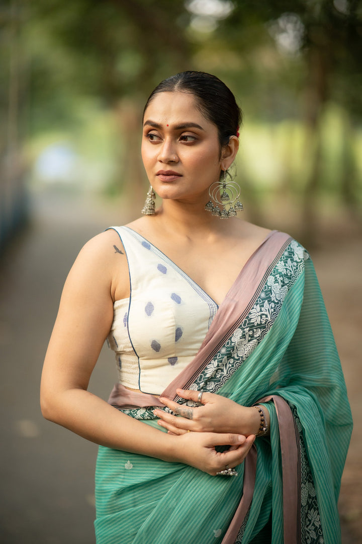 Neel Buti Classic Jamdani Blouse