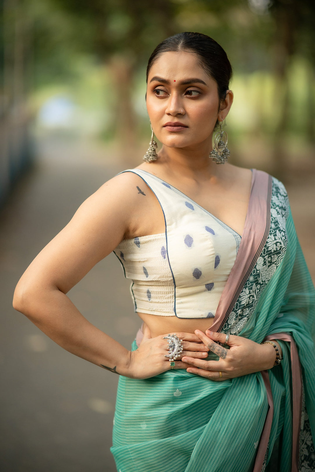 Neel Buti Classic Jamdani Blouse