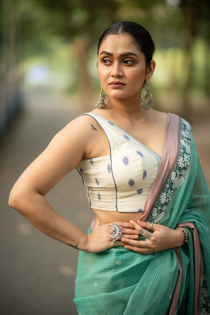 Neel Buti Classic Jamdani Blouse