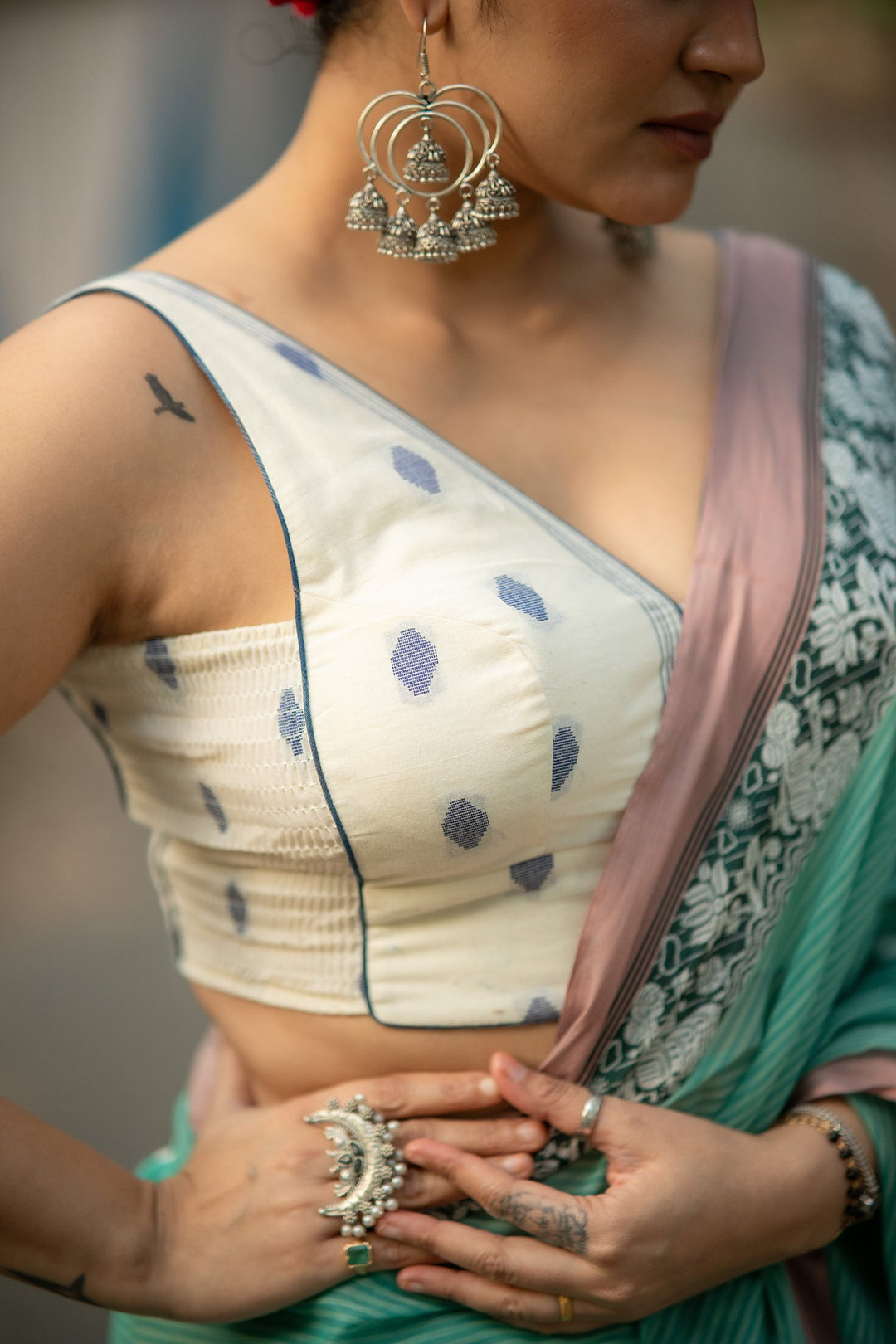 Neel Buti Classic Jamdani Blouse