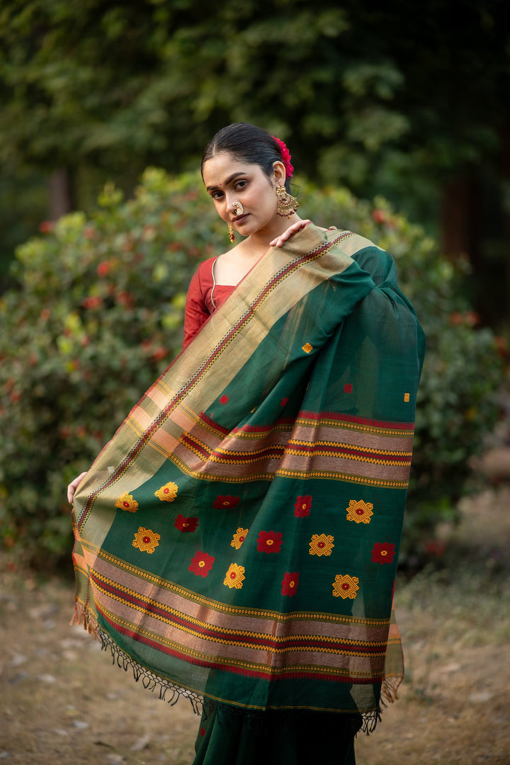 Aranya Phool – Cotton Jamdani Saree