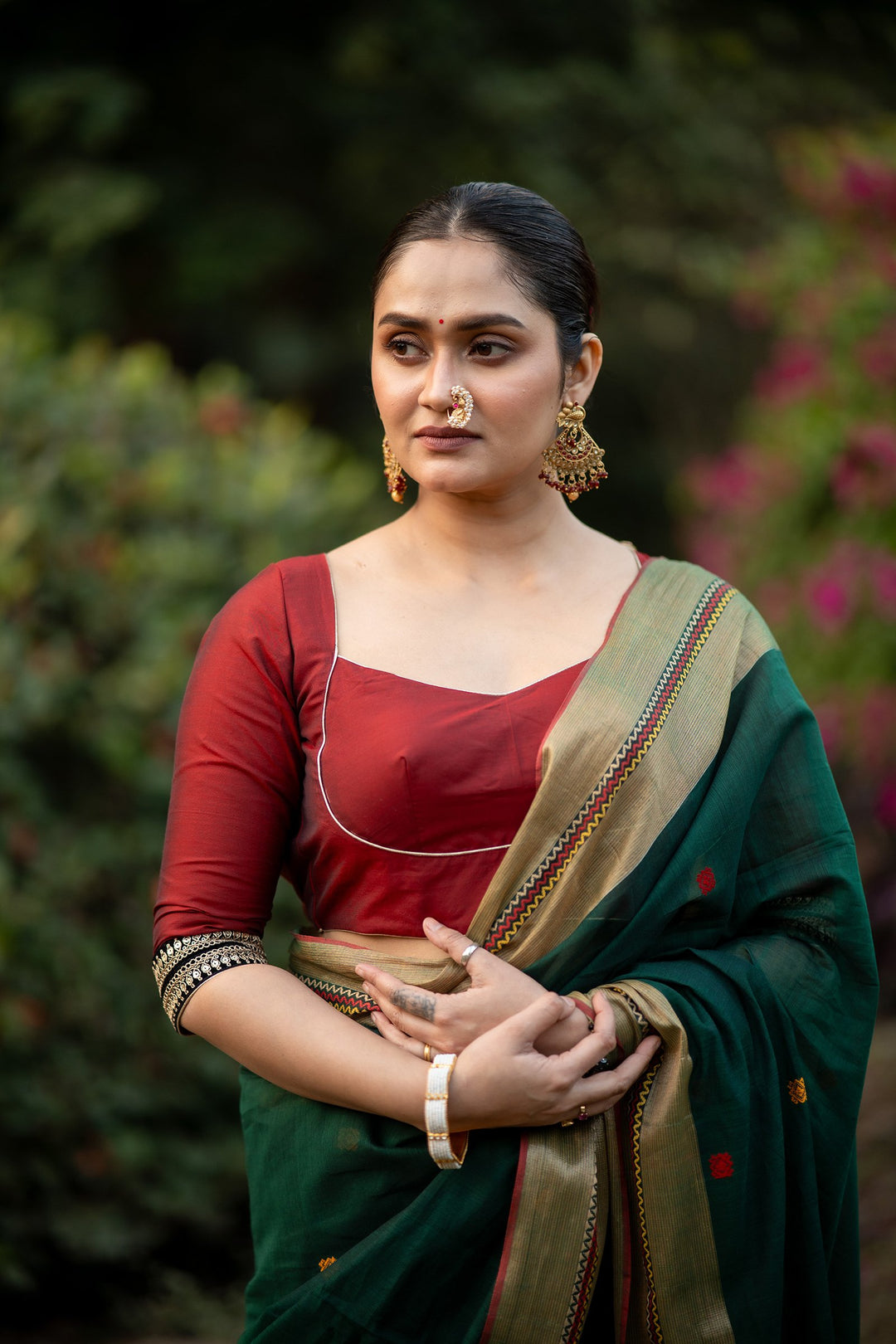 Aranya Phool – Cotton Jamdani Saree
