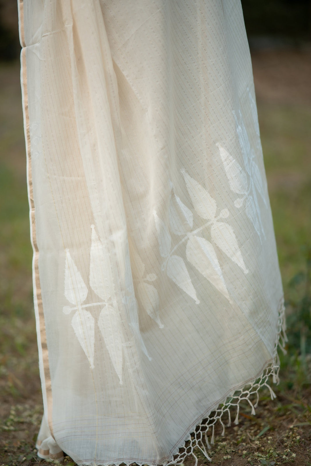 Kanakrekha – Sada Jamdani Saree