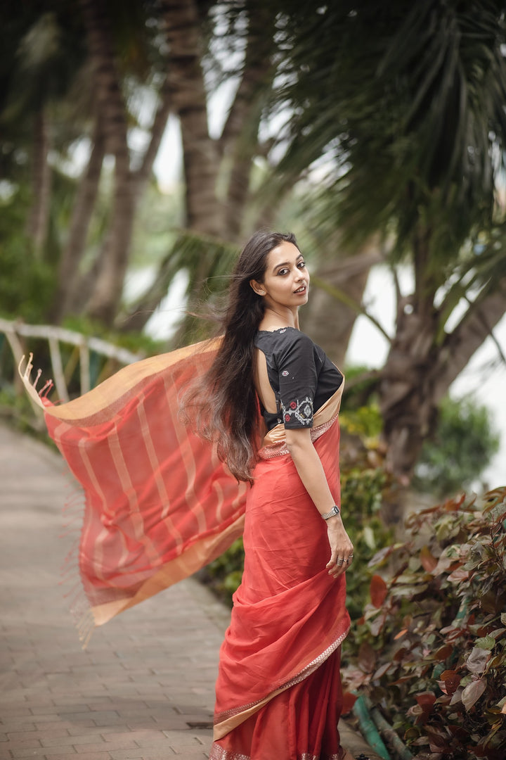 Rangamati Cotton Handloom Tangail Saree – Handwoven Elegance