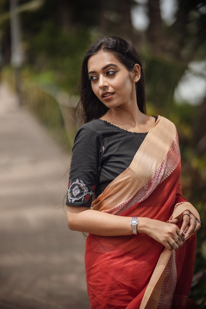 Rangamati Cotton Handloom Tangail Saree – Handwoven Elegance