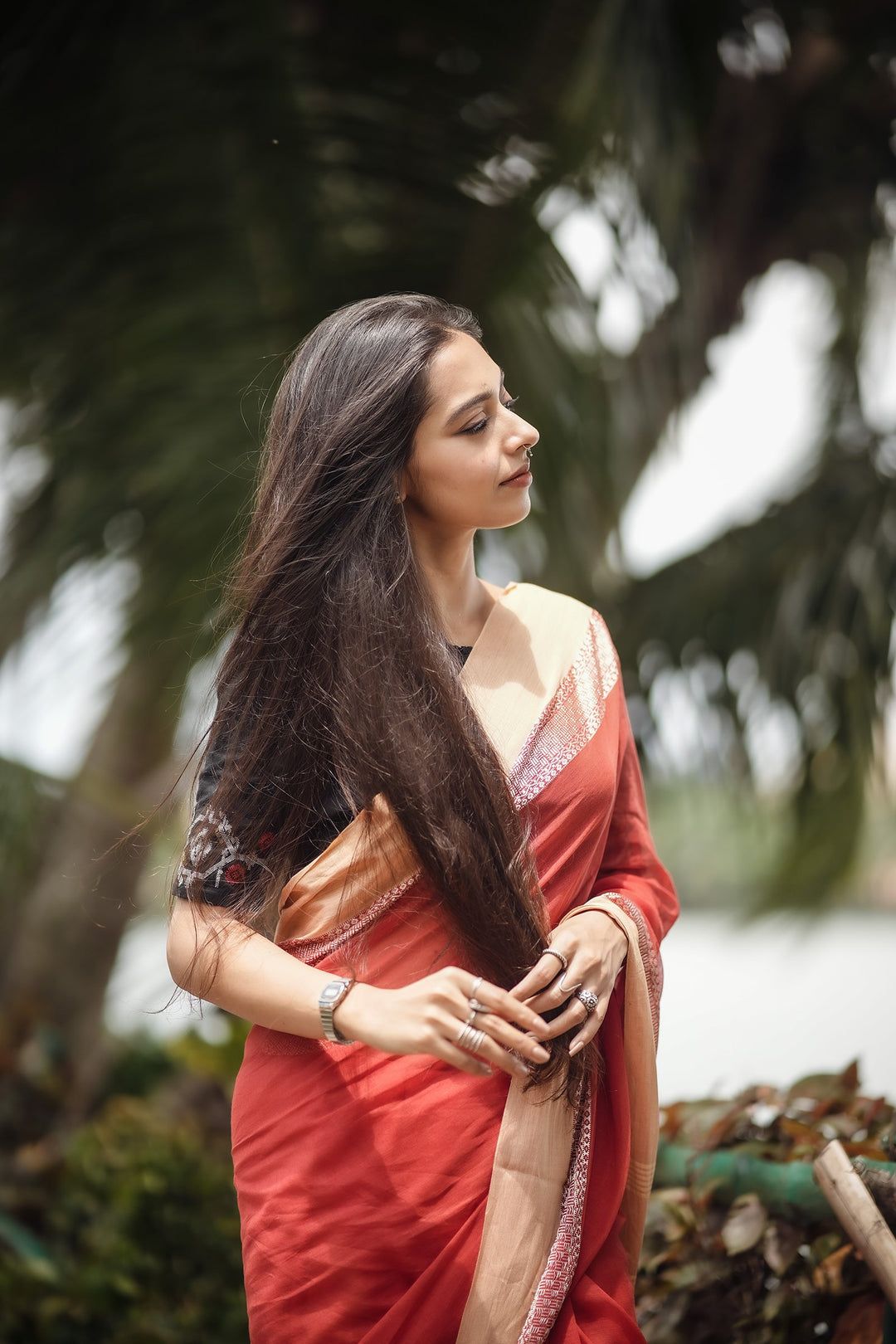 Rangamati Cotton Handloom Tangail Saree – Handwoven Elegance