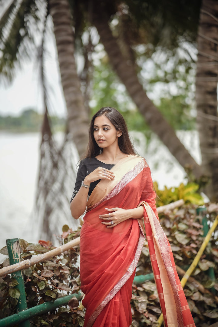 Rangamati Cotton Handloom Tangail Saree – Handwoven Elegance