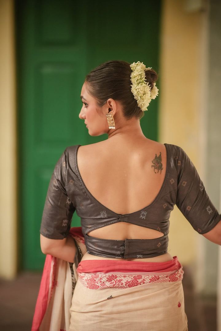 Antique Aura – Tussar Silk Blouse
