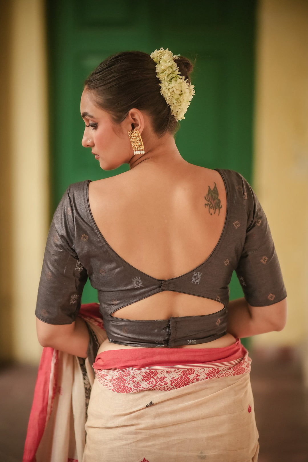 Antique Aura – Tussar Silk Blouse