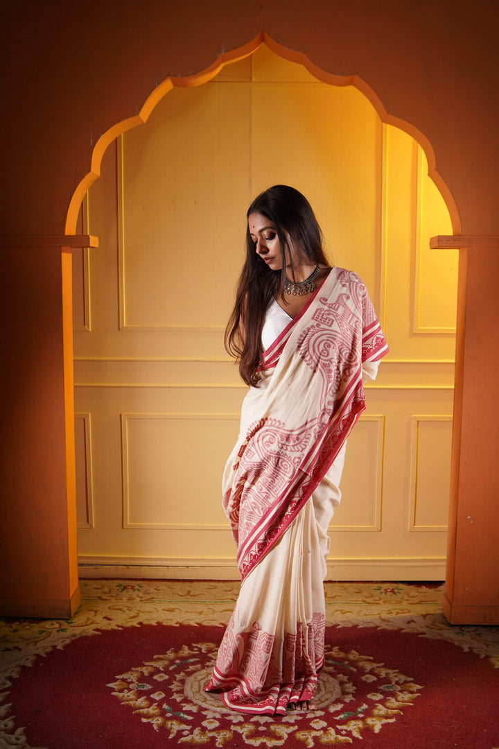 Alpona Jamdani saree online