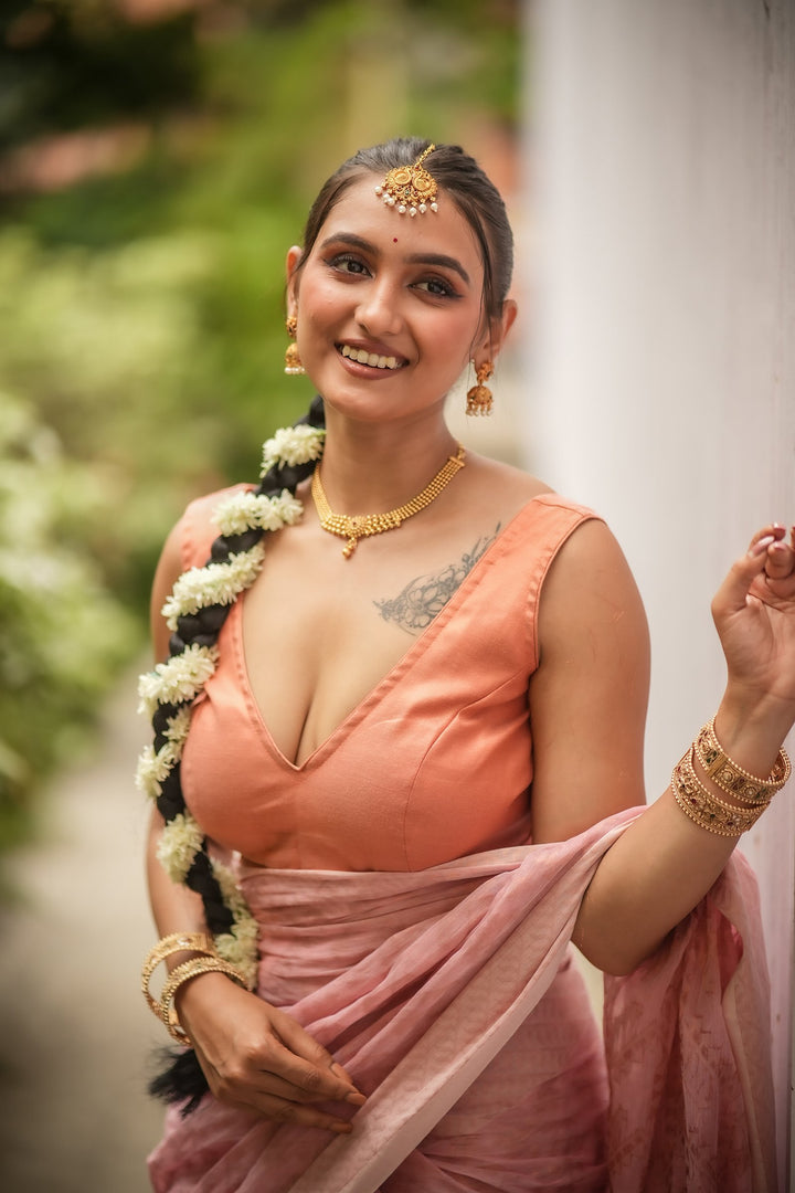 Champagne Blush – Rosegold Blouse