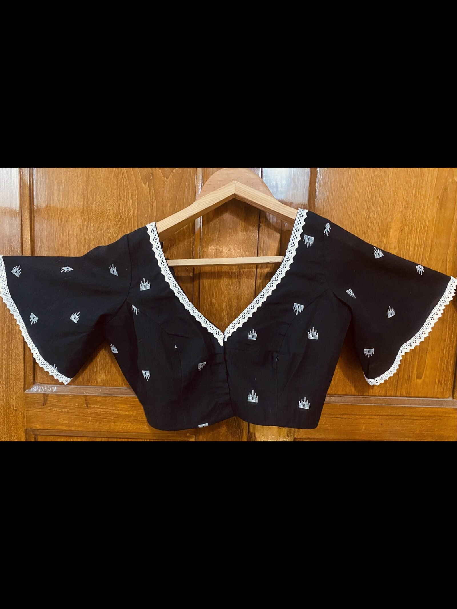 Black Airabat Jamdani Blouse