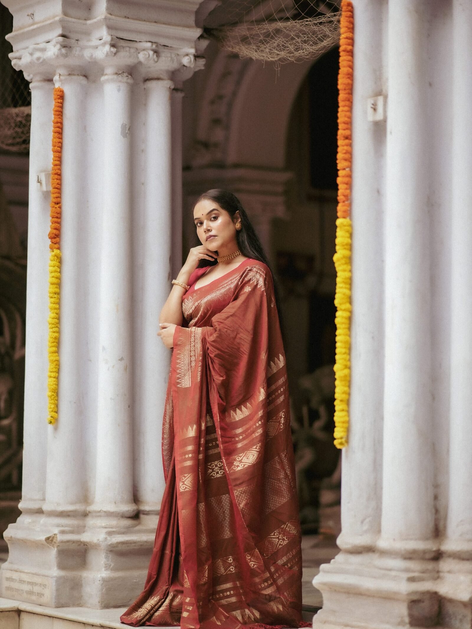 Bonedi Collection – Baruni Cotton Benarasi Saree