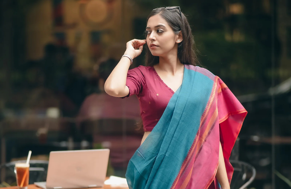 Summer Workwear Handloom Cotton Sarees